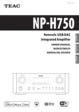 TEAC Network USB DAC Integrated Amplifier Справочник Пользователя