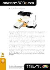 Terratec Cinergy 800e PVR USB 2.0 10332 Fascicule