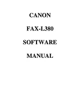 Canon FAX-L380 ユーザーズマニュアル