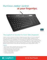 Logitech UC Keyboard K725-C 920-004200 Leaflet