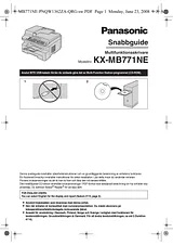 Panasonic KXMB771NE Operating Guide