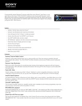 Sony CDX-GT565UP Guia De Especificaciones