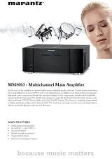 Marantz MM8003 MM8003B 产品宣传页