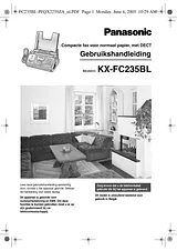 Panasonic KXFC235BL Manuale Istruttivo