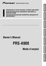 Pioneer PRS-A900 사용자 설명서