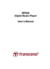 Transcend Information MP650 User Manual