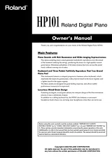 Roland HP101 사용자 매뉴얼
