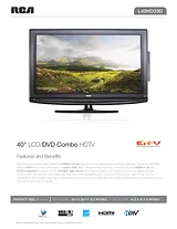 RCA l40hd33d Specification Guide