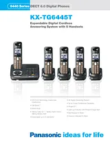 Panasonic KX-TG6445T 전단