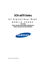 Samsung SCH a670 Справочник Пользователя