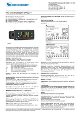 Wachendorff UR3274U6 PID Temperature Controller UR3274U6 Data Sheet