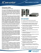 Omnitron iConverter T3/E3 8740-0-D Manuel D’Utilisation