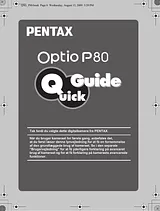 Pentax Optio P80 Quick Setup Guide
