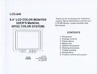 ToteVision lcd-1042ts User Manual