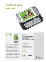 HTC TyTN HTC092711 Folheto