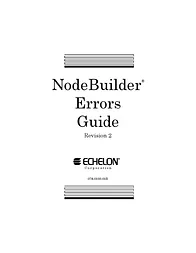 Echelon NodeBuilder Errors 3120 Benutzerhandbuch