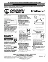 Campbell Hausfeld JB004250 ユーザーズマニュアル