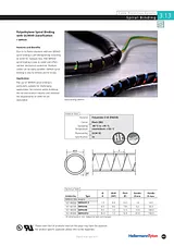 Hellermann Tyton 161-44200 SBPAV09-PA6-BK-30M Spiral Binding Cable Protection Black 161-44200 数据表