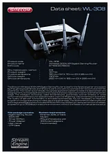 Sitecom Wireless 300N XR Gigabit Gaming Router WL-308 Merkblatt
