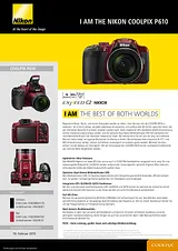 Nikon P610 VNA761E1 Data Sheet