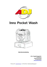 Adj Moving head No. of LEDs: 4 Inno Pocket Wash 1237000105 Data Sheet
