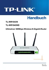TP-LINK TL-WR1043ND TL-WR1043ND(DE) Справочник Пользователя