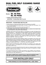 DeLonghi DL 48 P6G ユーザーズマニュアル