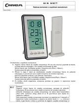 C&E WS-9160-IT 3-Channel Wireless Thermometer with Outdoor Sensor WS-9160-IT Fiche De Données