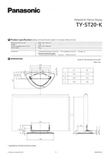 Panasonic TY-ST20-K Merkblatt