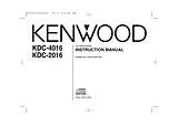 Kenwood KDC-4016 ユーザーズマニュアル