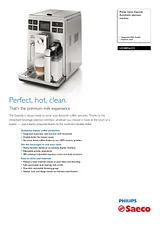 Saeco Super-automatic espresso machine HD8856/03 HD8856/03 Dépliant
