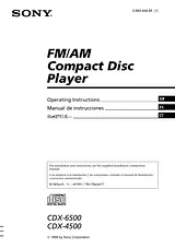 Sony CDX-4500 Manual Do Utilizador
