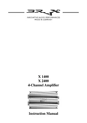 brax x1400 Manual De Usuario