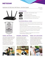 Netgear R6900 - Nighthawk AC1900 Smart WiFi Router 데이터 시트