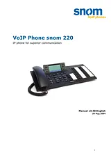 Snom VoIP Phone Manual De Usuario