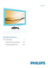 Philips LCD monitor with LED backlight 248X3LFHSB 248X3LFHSB/00 User Manual