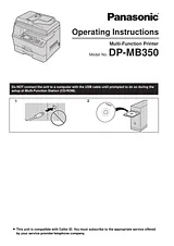 Panasonic DP-MB350 Справочник Пользователя