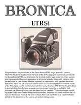 Bronica ETR-Si Manuel D'Instructions