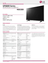 LG 65UF6800 Specification Sheet