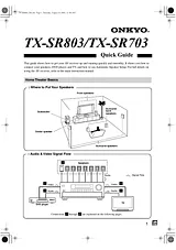 ONKYO TX-SR703 Guide D’Installation Rapide