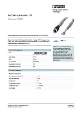 Phoenix Contact Bus system cable SAC-5P- 0,5-920/M12FS 1519370 1519370 데이터 시트