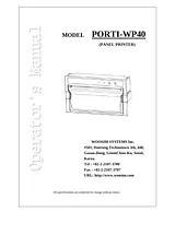 Woosim System Inc. PORTI-WP40 Manual Do Utilizador