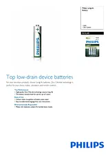 Philips Battery R03L4B R03L4B/10 Folheto