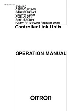 Omron C200HW-CLK21 User Manual