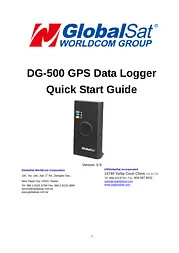 GlobalSat WorldCom Corporation DG500 ユーザーズマニュアル