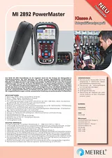 Metrel MI 2892VDE-tester 20992056 Техническая Спецификация