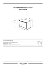 Fisher & Paykel RB36S25MKIW1 Specification Sheet