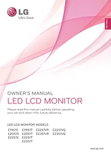 LG E2251VR Owner's Manual