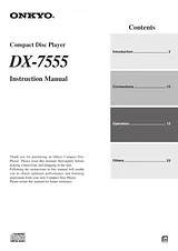 ONKYO DX-7555 Manuel D'Instructions