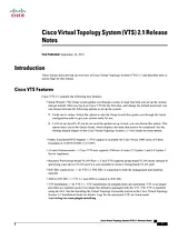 Cisco Cisco Virtual Topology System 2.1 릴리즈 노트